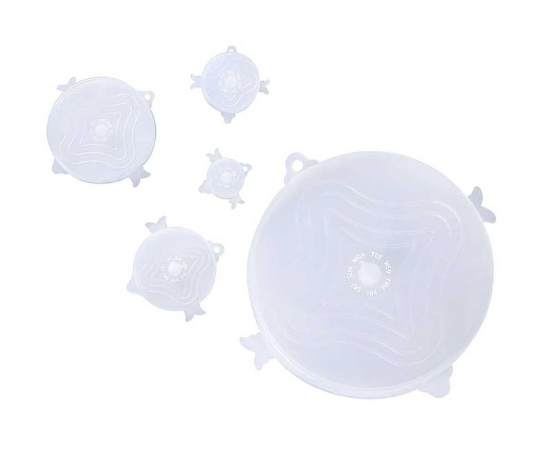 UNILID Silikonlokk 5pk, Clear Frost
