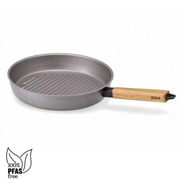 BEKA Nomad Grillpanne 28cm, karbonst&aring;l, Rund